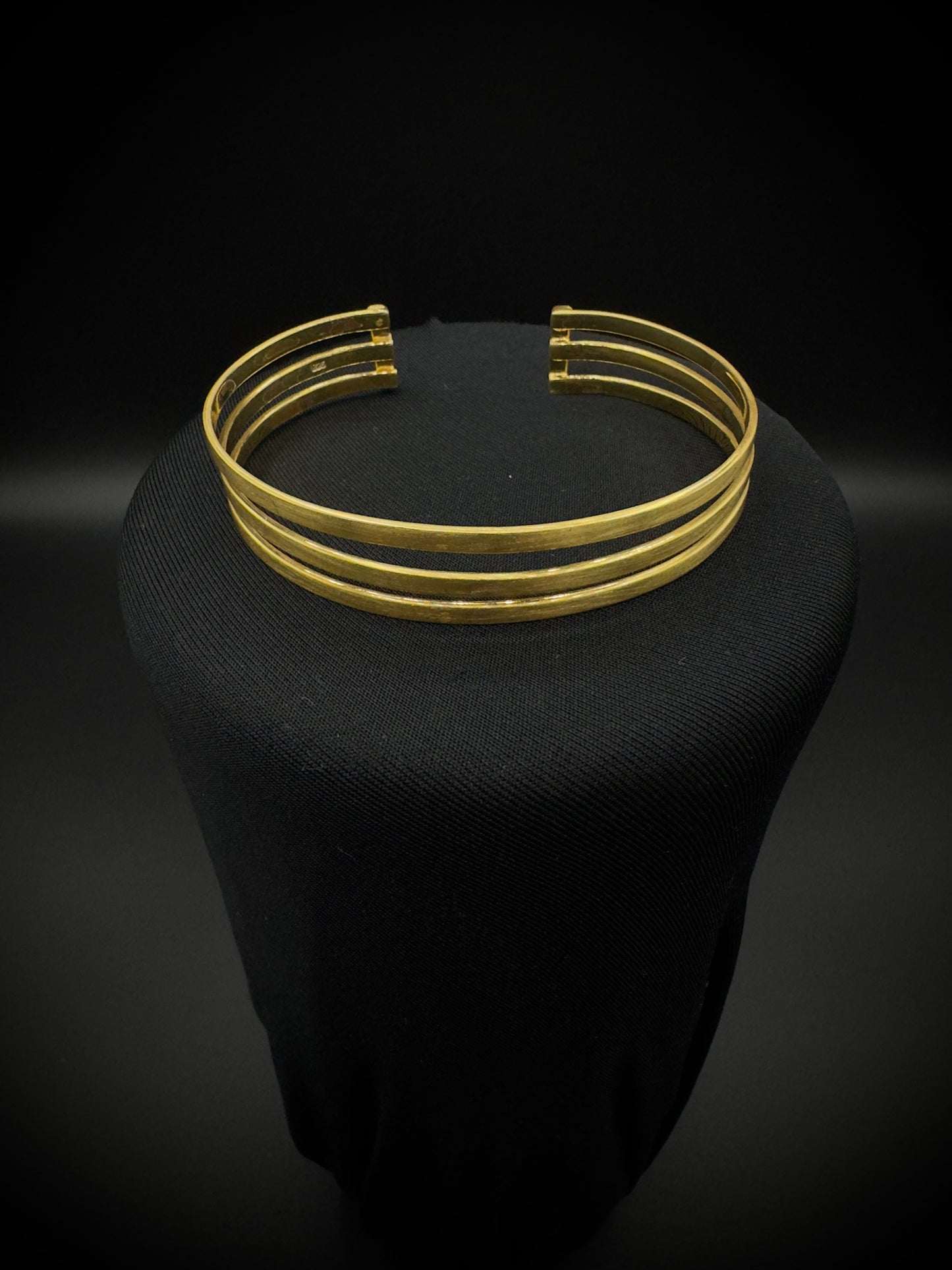 Strata Gold Plated Cuff Bracelet