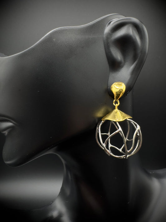 Silver Ball Cage Pendant