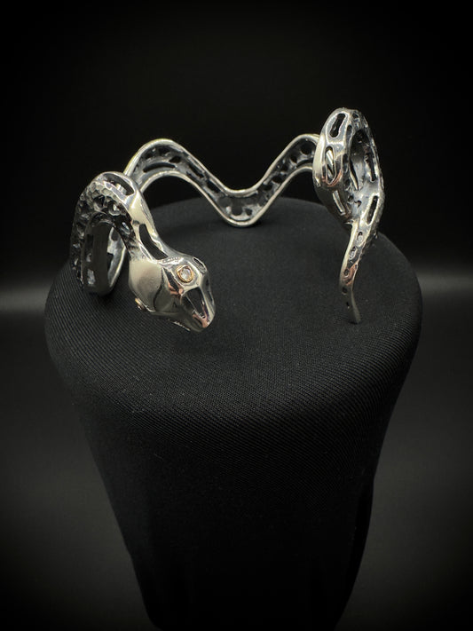 Python Polished Cuff Bracelet