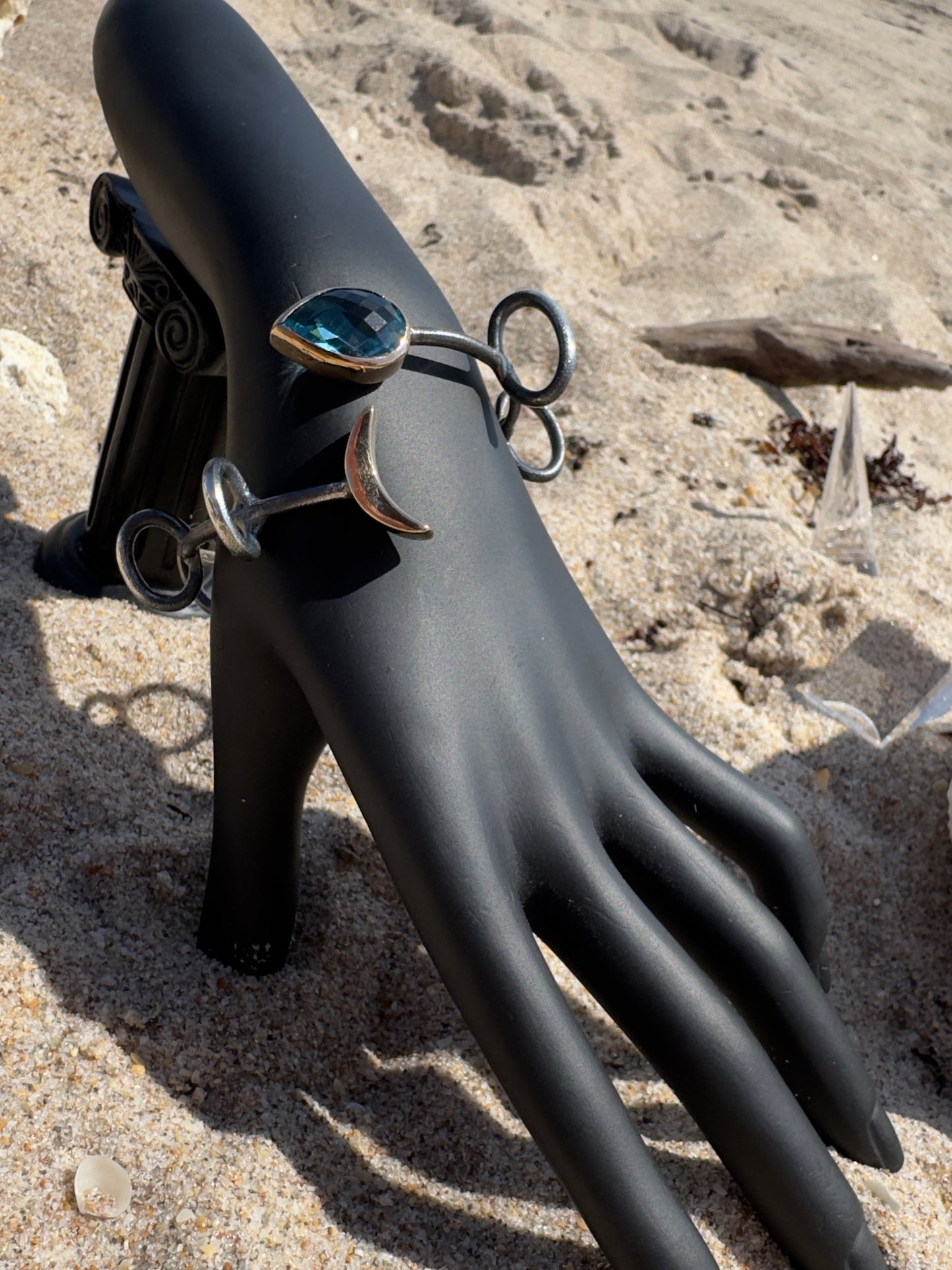 Fish Bone Bangle/ Cuff Bracelet