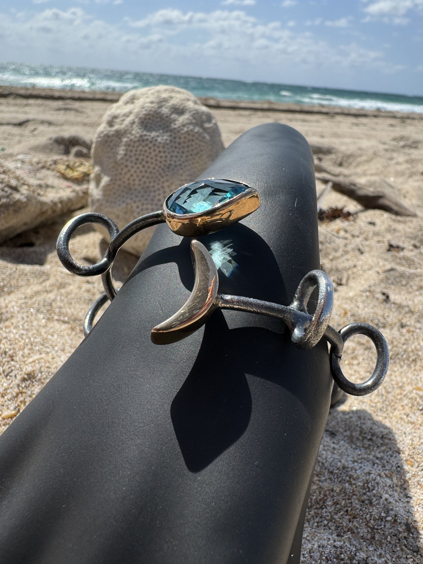 Fish Bone Bangle/ Cuff Bracelet