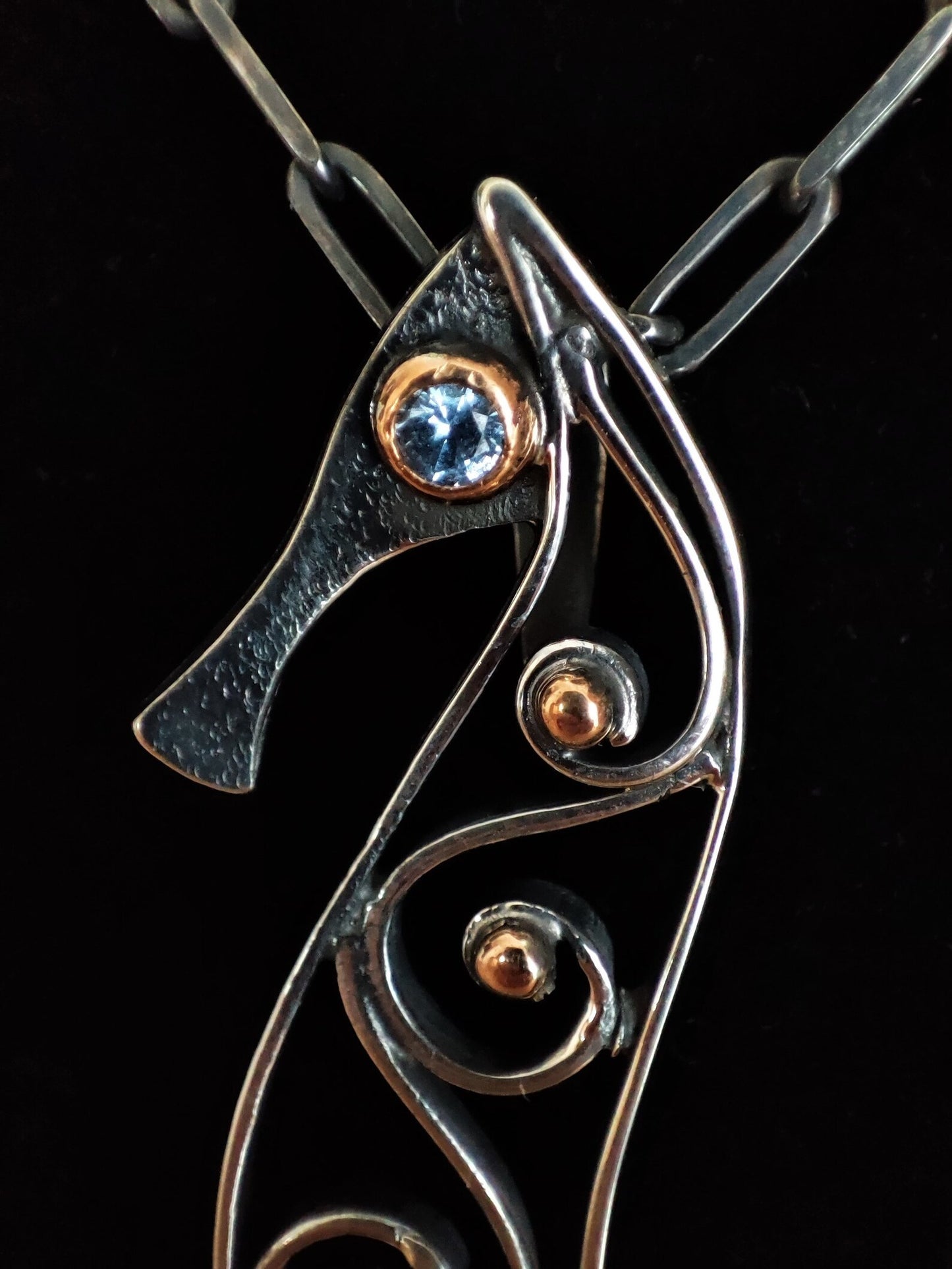 Seahorse Art Pendant