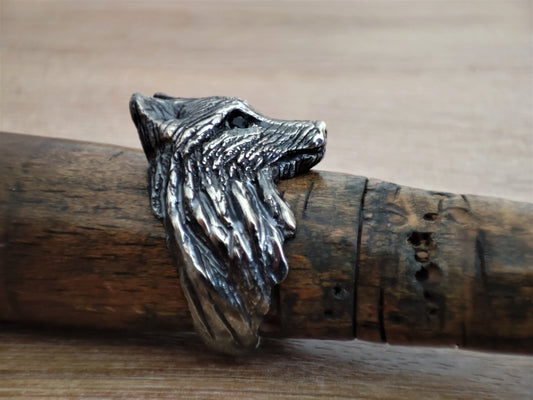 Silver Wolf Ring
