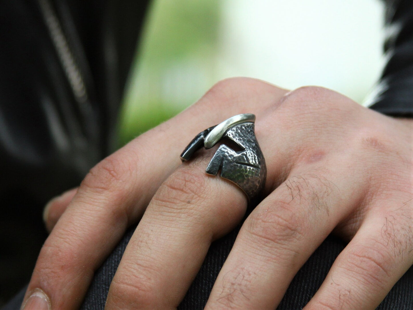 Warrior Face Mask Ring
