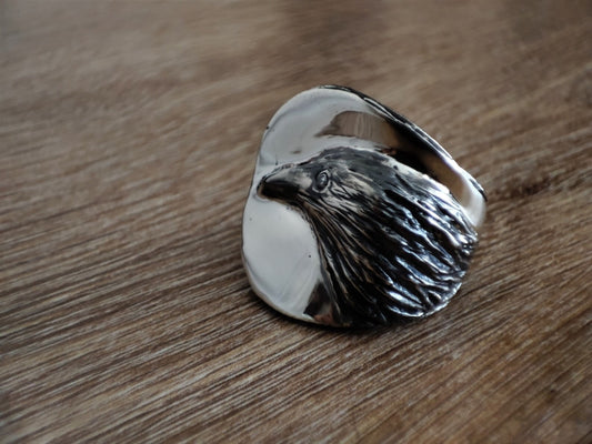 Crow Ring with Double Axes