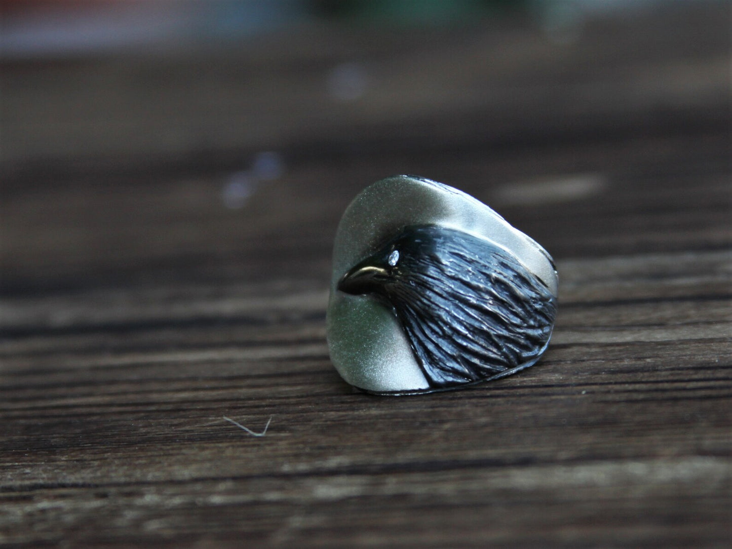 Crow Ring with Double Axes