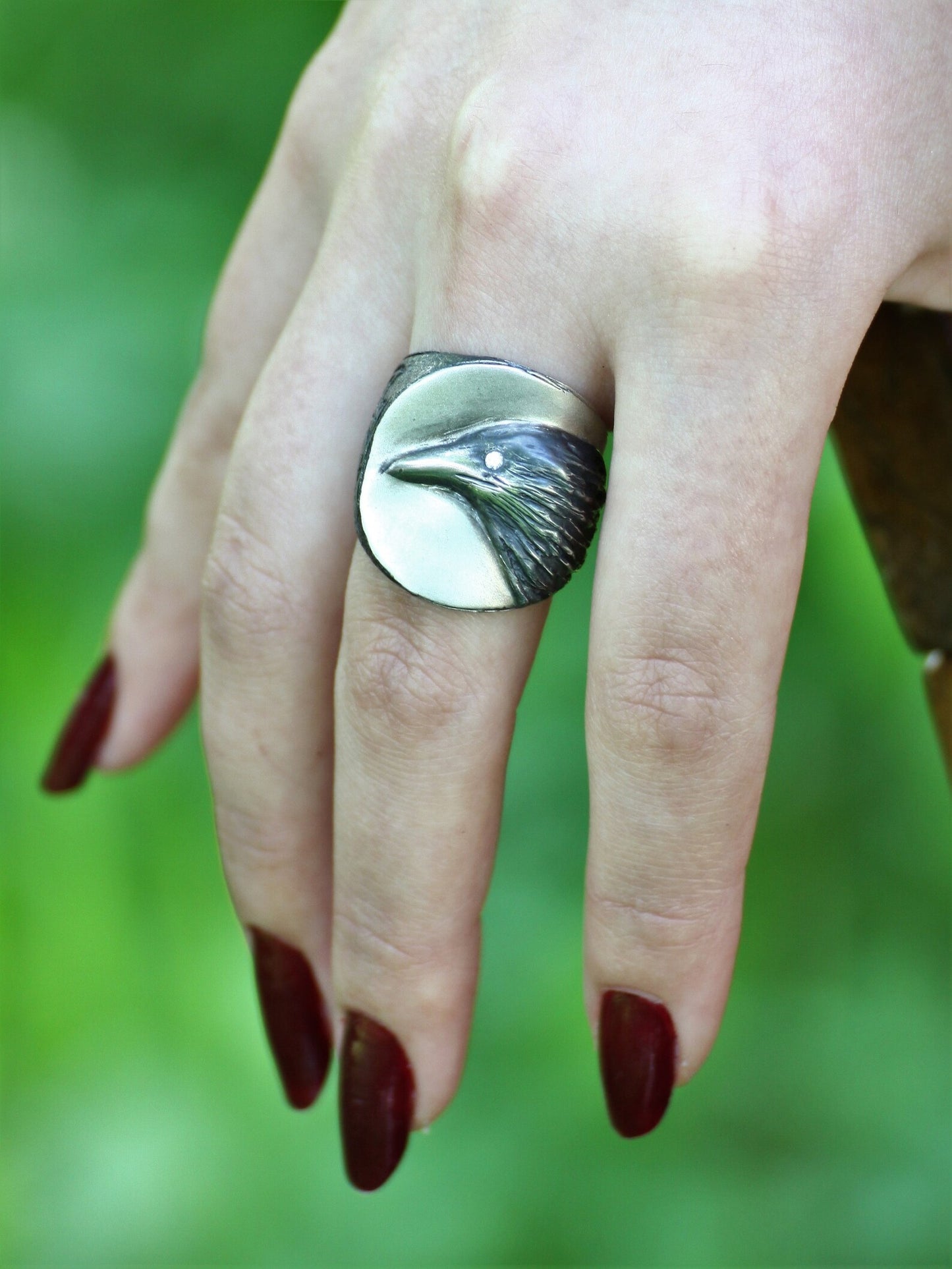 Crow Ring with Double Axes