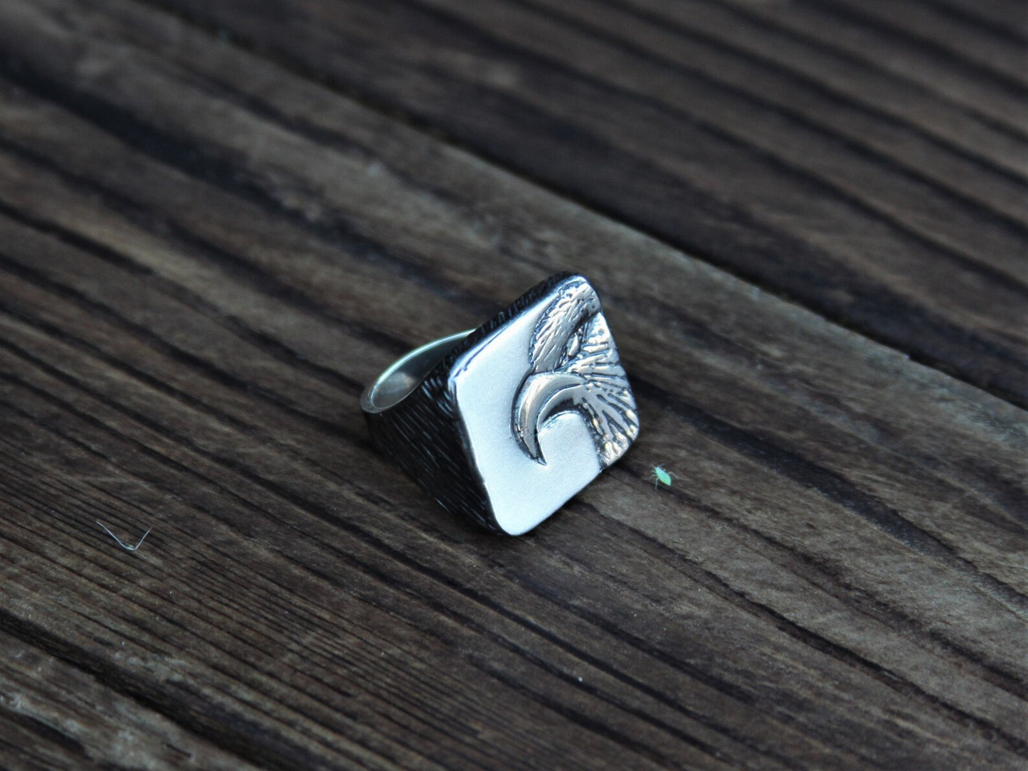 Mens Eagle Ring