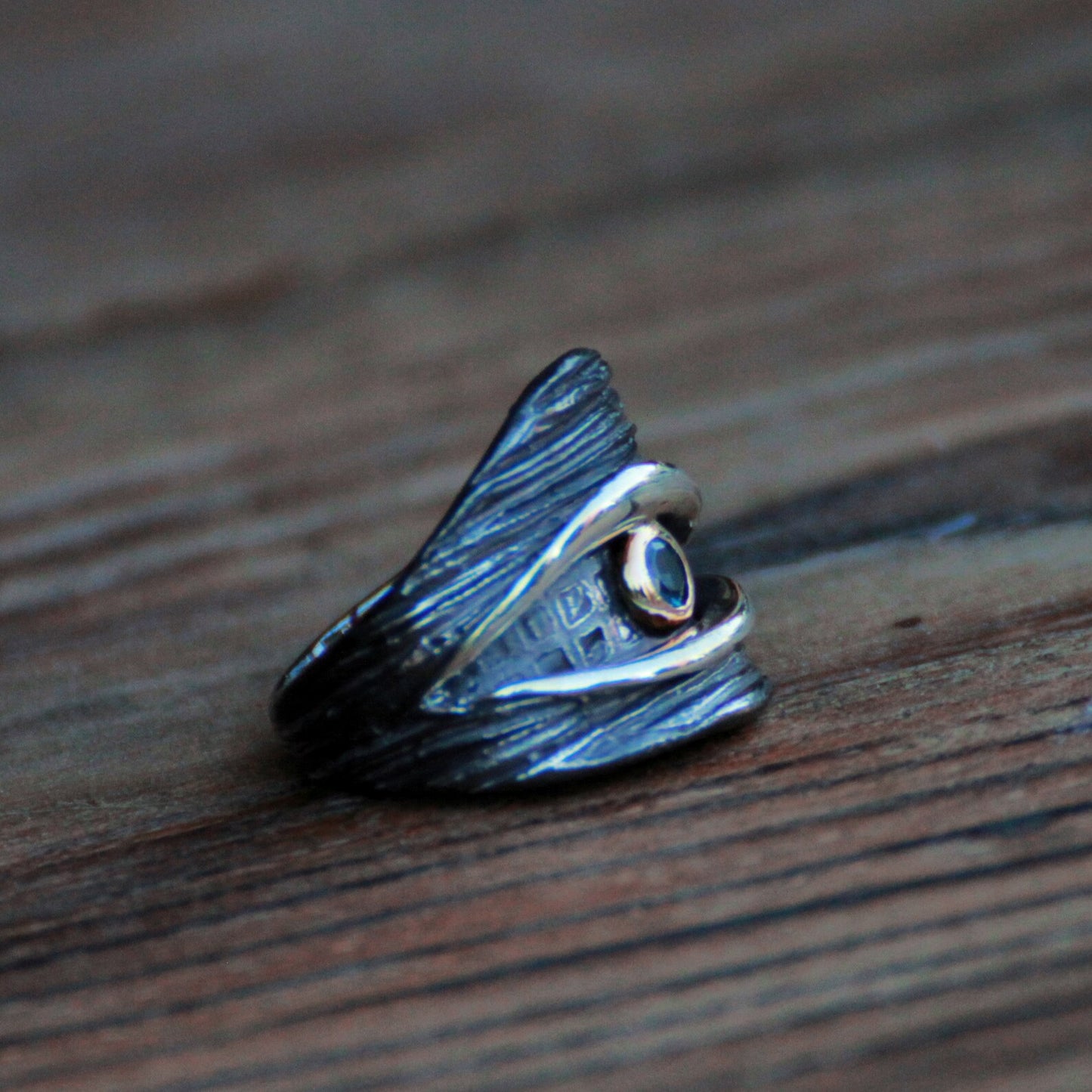 Aquamarine Eye Ring